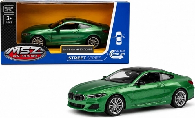 Model avtomobila BMW M850i Coupé s svetlobnimi in zvočnimi učinki, zelen