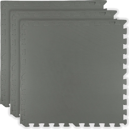 Pena podloga HUMBI 180 × 60 cm, veliko sestavljanko, vodoodporna, varna, temno siva (3 kosi)