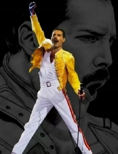 Norimpex paint by numbers – Freddie Mercury pose 40 × 50 cm