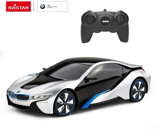Rastar BMW i8 RC avto na daljinsko upravljanje 1:24 srebrno