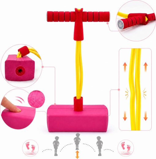 Elastic cord adapts to the child’s height