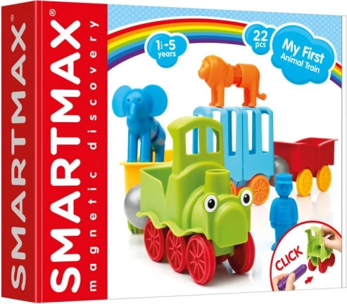 SmartMax moj prvi živalski vlak – magnetna sestavljanka 22 kosov