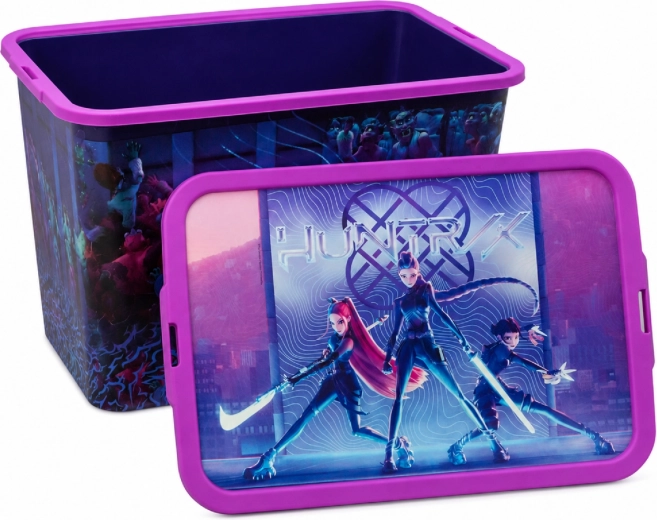 Škatla za shranjevanje K-Pop Demon Hunters s pokrovom na zaponke 23 l