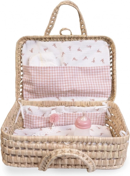 Pleteni kovček z opremo za punčko ANTONIO JUAN