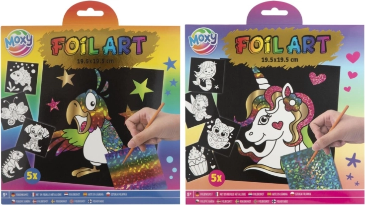 Slikanje s folijo - kreativni set 5 kos