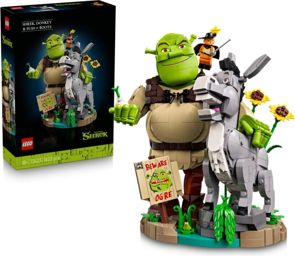 LEGO Shrek – Shrek, osel in maček v škornjih