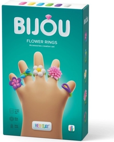 Hey Clay Bijou Flower Rings