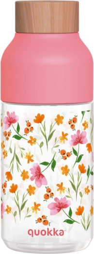 Steklenica za pitje Quokka Ice Pink Flowers 570 ml
