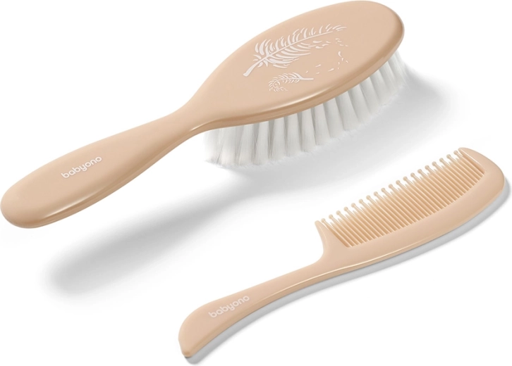 Babyono krtača in glavnik za lase Beige