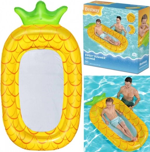 Bestway napihljiva vodna viseča mreža za otroke Ananas z mrežastim dnom