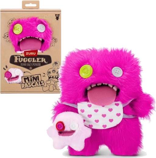 Komplet plišastih igrač Fuggler Mini Rascals Oogah Boogah + Baby Fugg – 1 kos