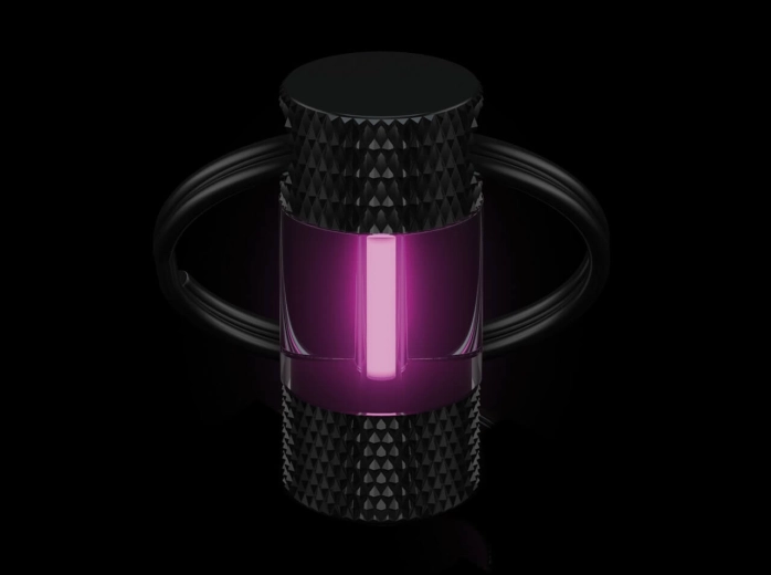 Böker Plus Mini Glow Pink battery-free keychain light - 1 piece