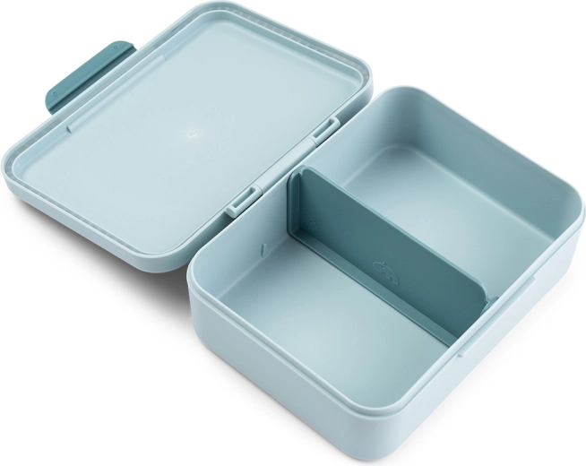 Done by Deer Tiny farm snack box with divider – Blue