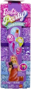 Punčka Barbie Party Reveal Glam Party v rdeči obleki