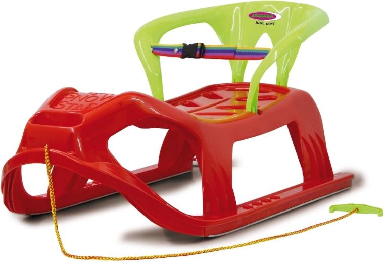 Snow Play Snow Star children’s plastic sled 90 cm red with backrest