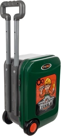 Wheeled suitcase with a pull-out handle