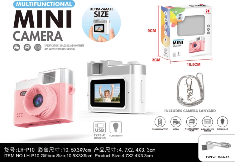 Beli mini fotoaparat za otroke