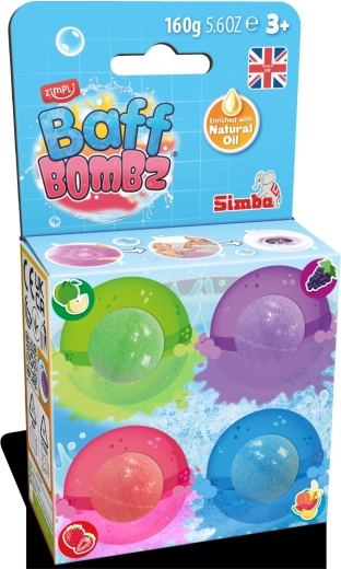 Baff Bombz dišeče kopalne kroglice 4 kosi