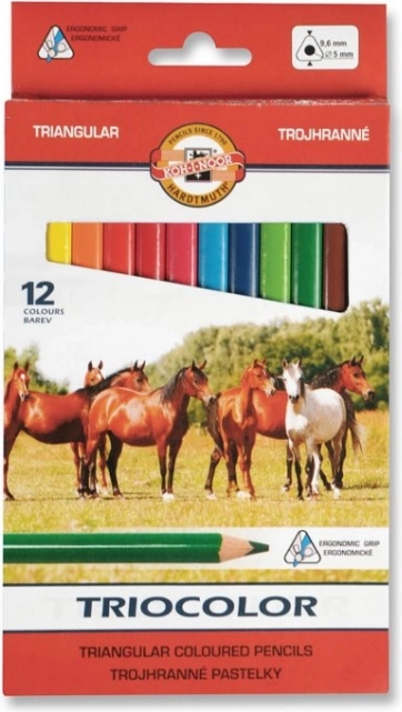 Trikotni barvice TRIOCOLOR 12 kos
