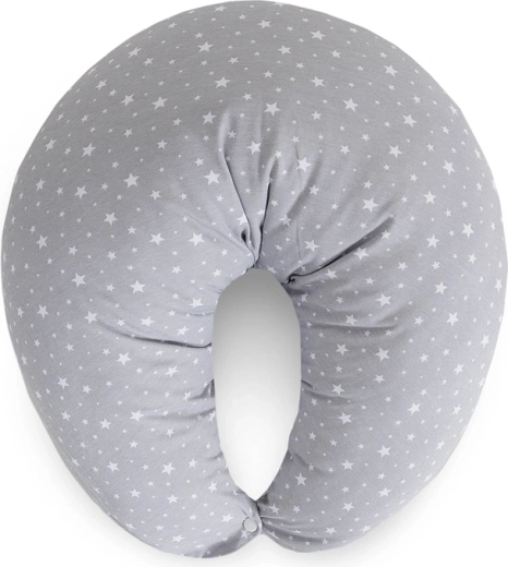 Ceba baby blazina za dojenje Huggy basic siva zvezdice 150 × 60 × 37 cm