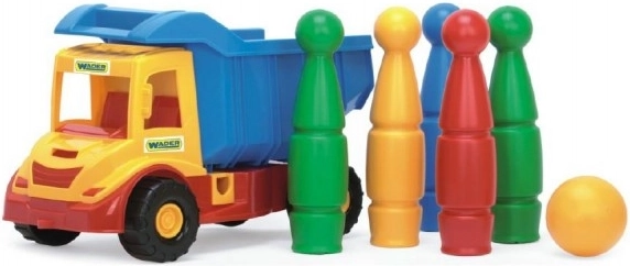 Kamion z nagibnim kesonom Multi Truck s kegljami