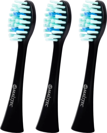 Nadomestne glave za sonično zobno ščetko TOOTHIE X1, črne, 3 kosi