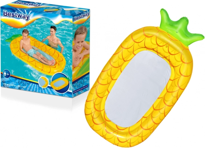 Nafukovalna blazina z mrežastim dnom 186 × 112 cm Bestway – Ananas