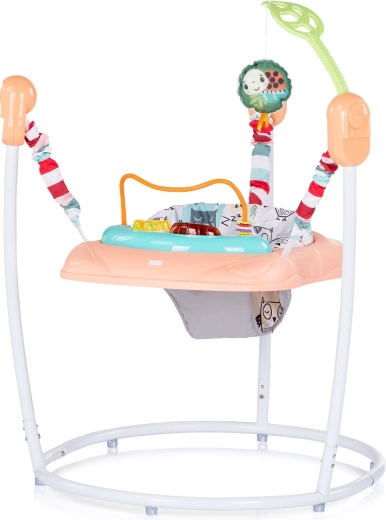 Chipolino skakalo za dojenčke Jumpy Car roza