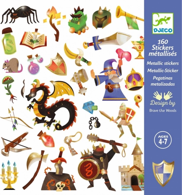 Djeco metalne nalepke – kraljestvo