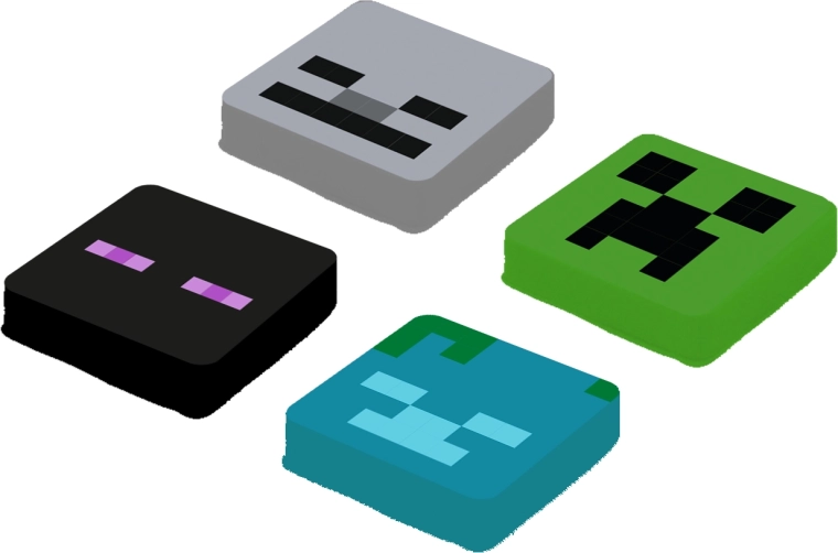 Pixie Crew Minecraft komplet nadomestnih multipixlov Enderman