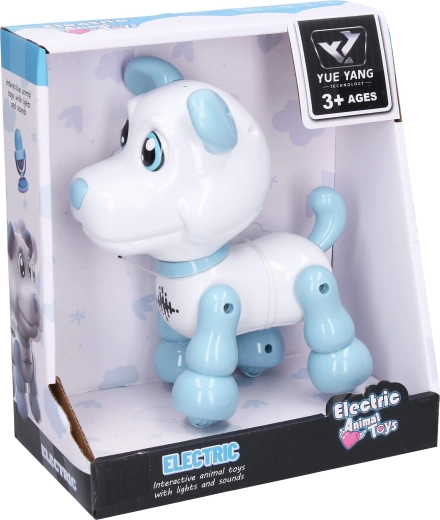 Walking interactive dog that repeats words with light and sound effects - 1 piece