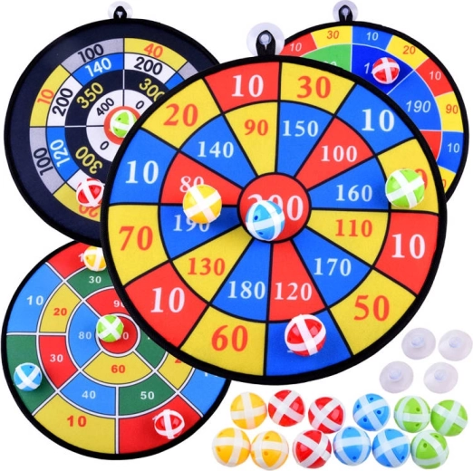 Komplet 4 tarč z žogicami na ježka (36 cm)