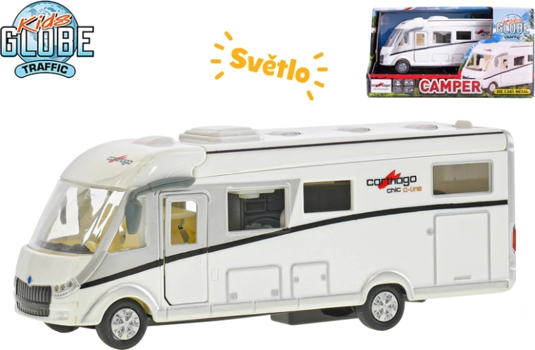 Kids Globe Traffic avtodom CARTHAGO 16 cm z osvetlitvijo in vzvratno vožnjo