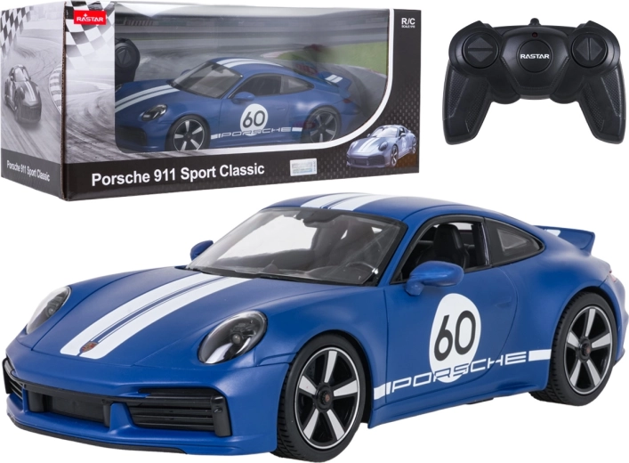 RC-avtomobil Porsche 911 Sport Classic RASTAR v merilu 1:16, modre barve
