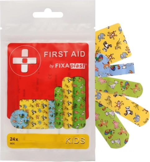 Fixaplast First Aid Kids otroški obliži 24 kosov
