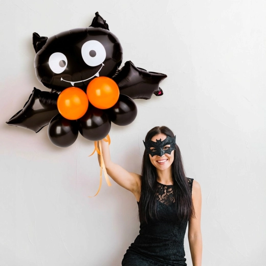 Halloweenska balonska dekoracija netopir