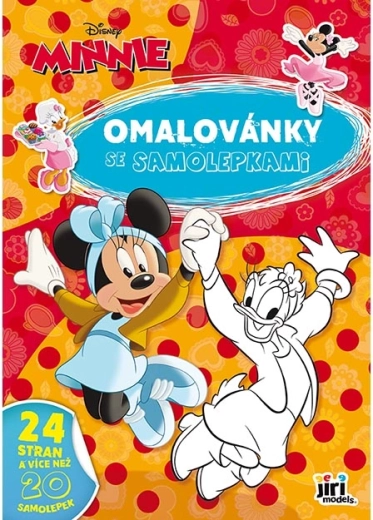 Pobarvanka A4 z nalepkami Minnie