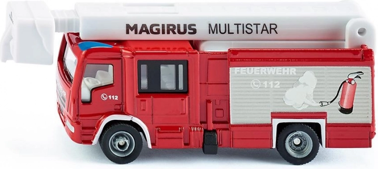 Siku Super gasilsko vozilo MAGIRUS MULTISTAR s teleskopskim drogom 1:87