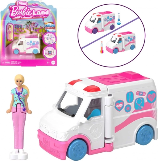 Mini Barbie land – reševalno vozilo z mini punčko