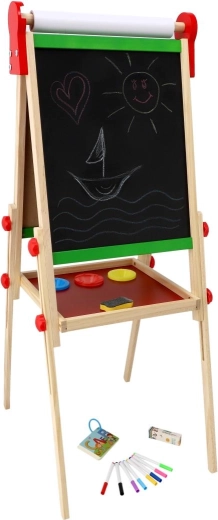 Dvostranska površina: bela magnetna + črna kredna