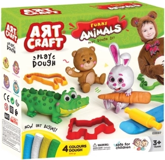 Art Craft ustvarjalni komplet za modeliranje zabavne živali 200 g