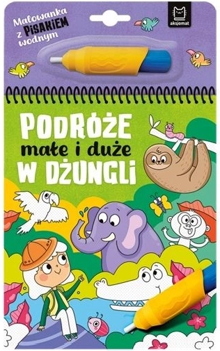 Pobarvanka z vodnim flomastrom: V džungli