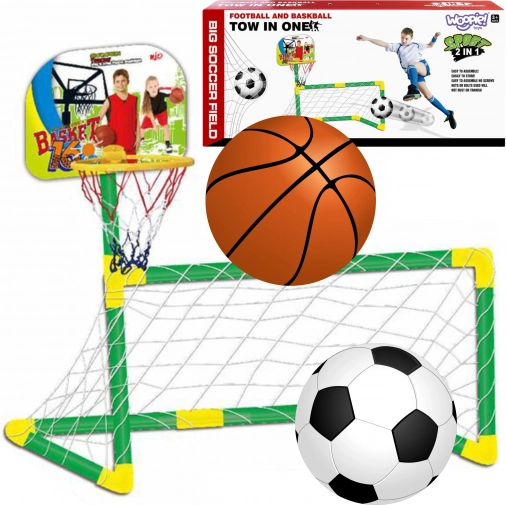 Woopie 2v1 koš in nogometni gol z žogami