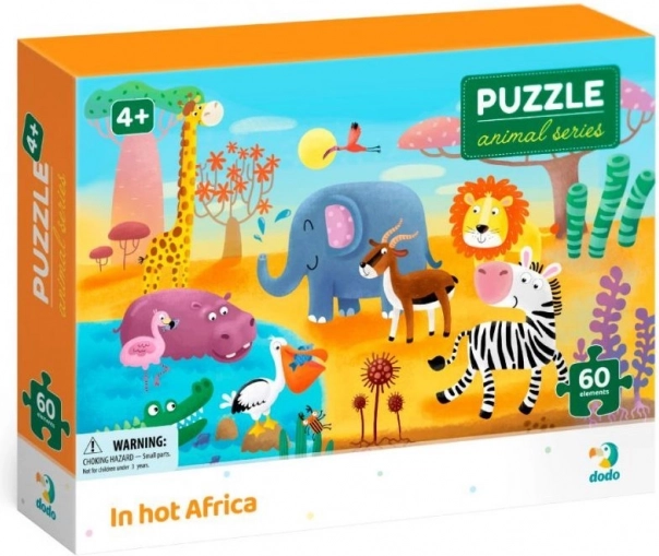 DODO puzzle živali: vročina v Afriki, 60 kosov