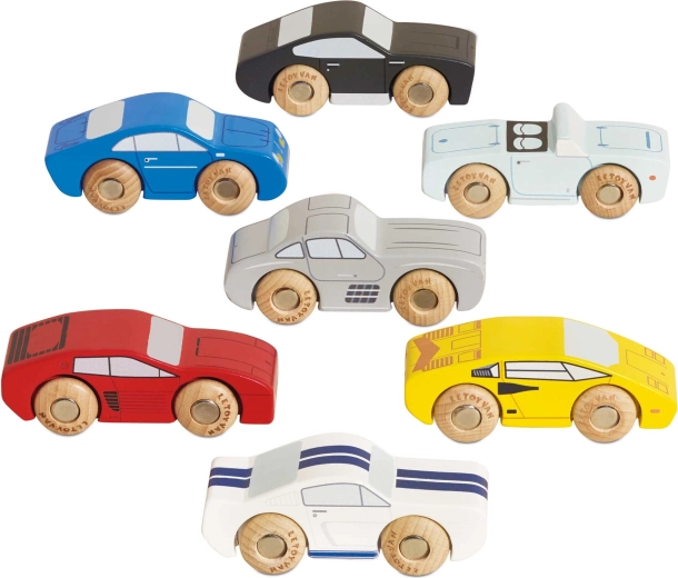 Wooden sports cars Le Toy Van – set of 7 pcs