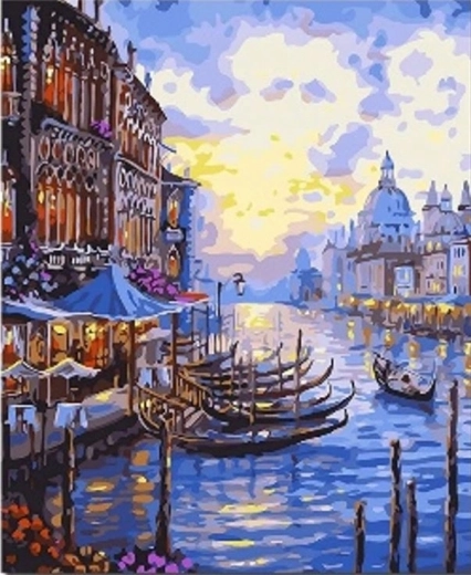 Norimpex Slikanje po številkah Beneška gondola 40 × 50 cm