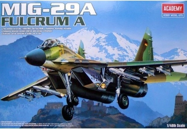 MiG-29A Fulcrum – plastični model letala za lepljenje