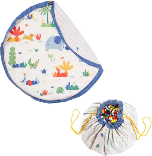 Play&Go Noomad original play mat and toy storage bag Moulin Roty Toupitis
