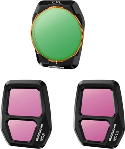 Sunnylife set filtrov za drone AIR 3S - CPL, ND8 in ND16