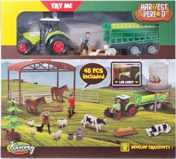 Farm set with accessories, light and sound